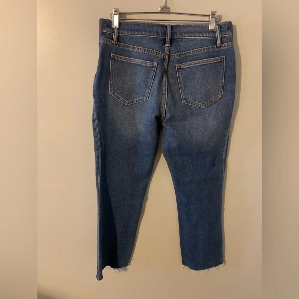 Hatch maternity crop jeans indigo 26